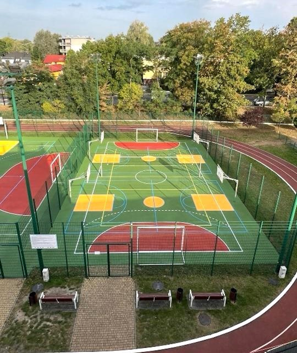 Fot. materiały PRUiM S.A. boisko, ujęcie z góry