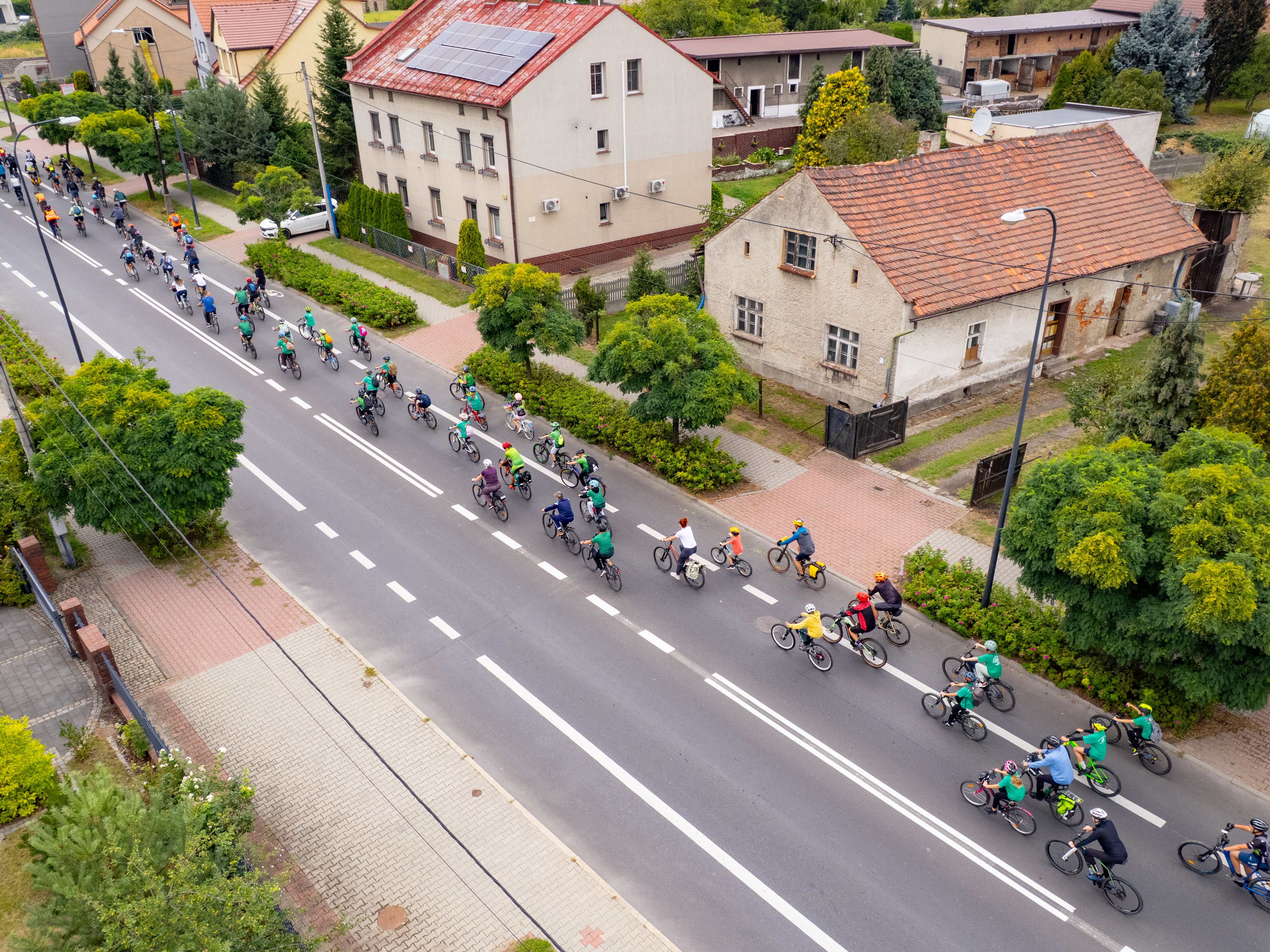 Fot. F. Zobawa / UM w Gliwicach Zdjęcie rowerzystów na ulicy