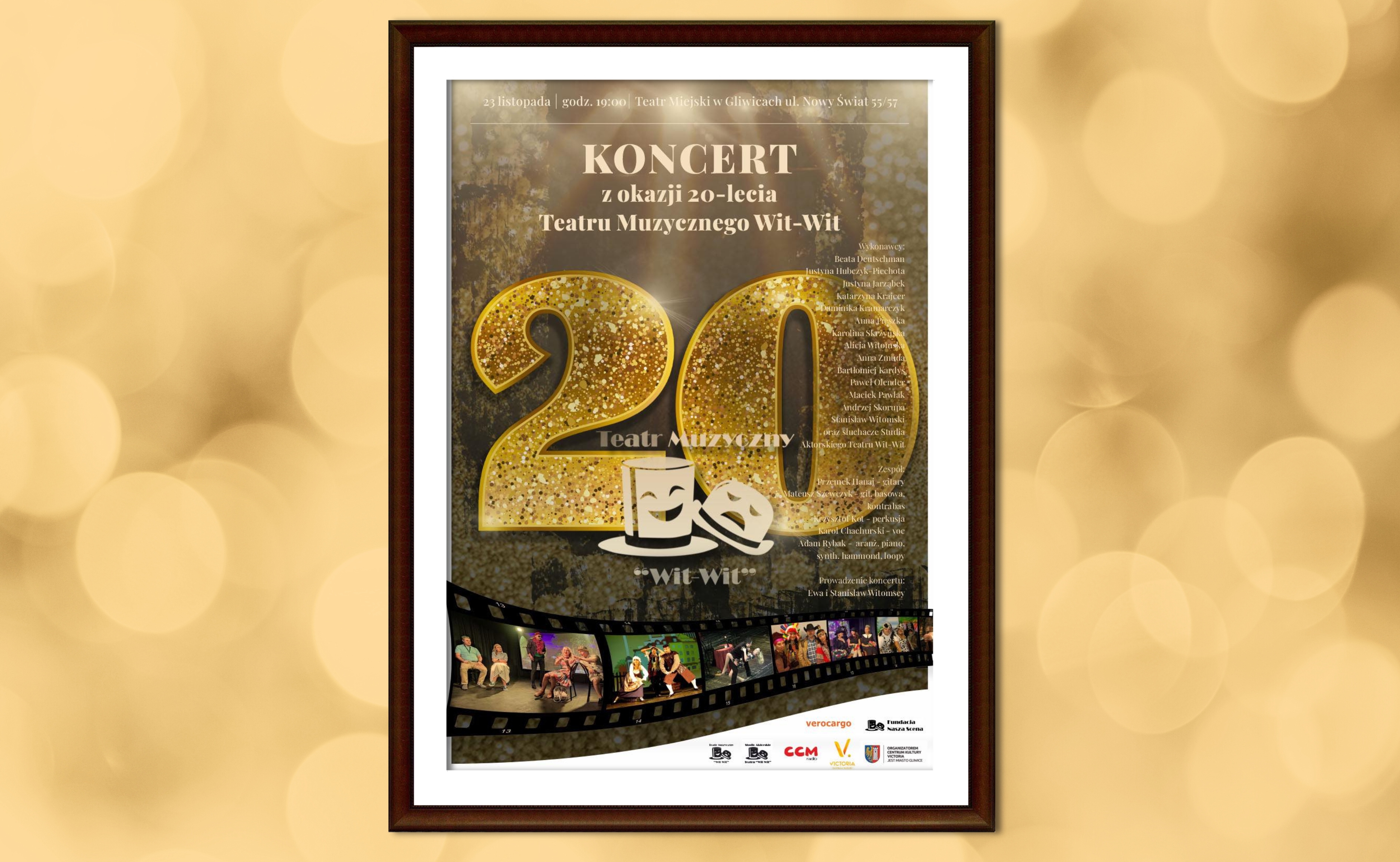 plakat z liczbą 20