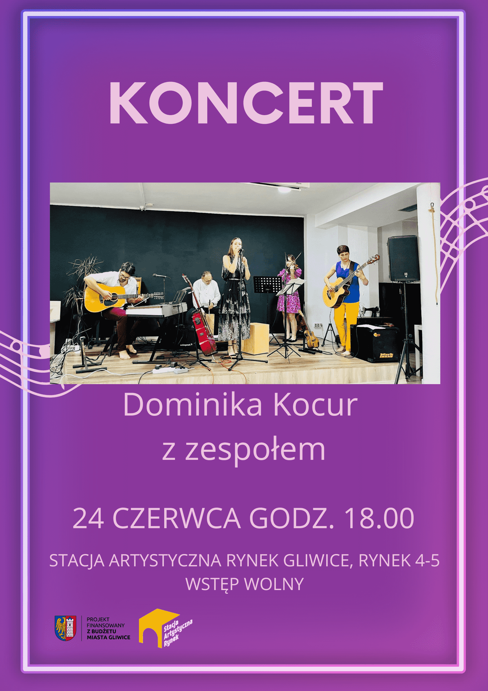 Koncert Dominiki Kocur z zespołem