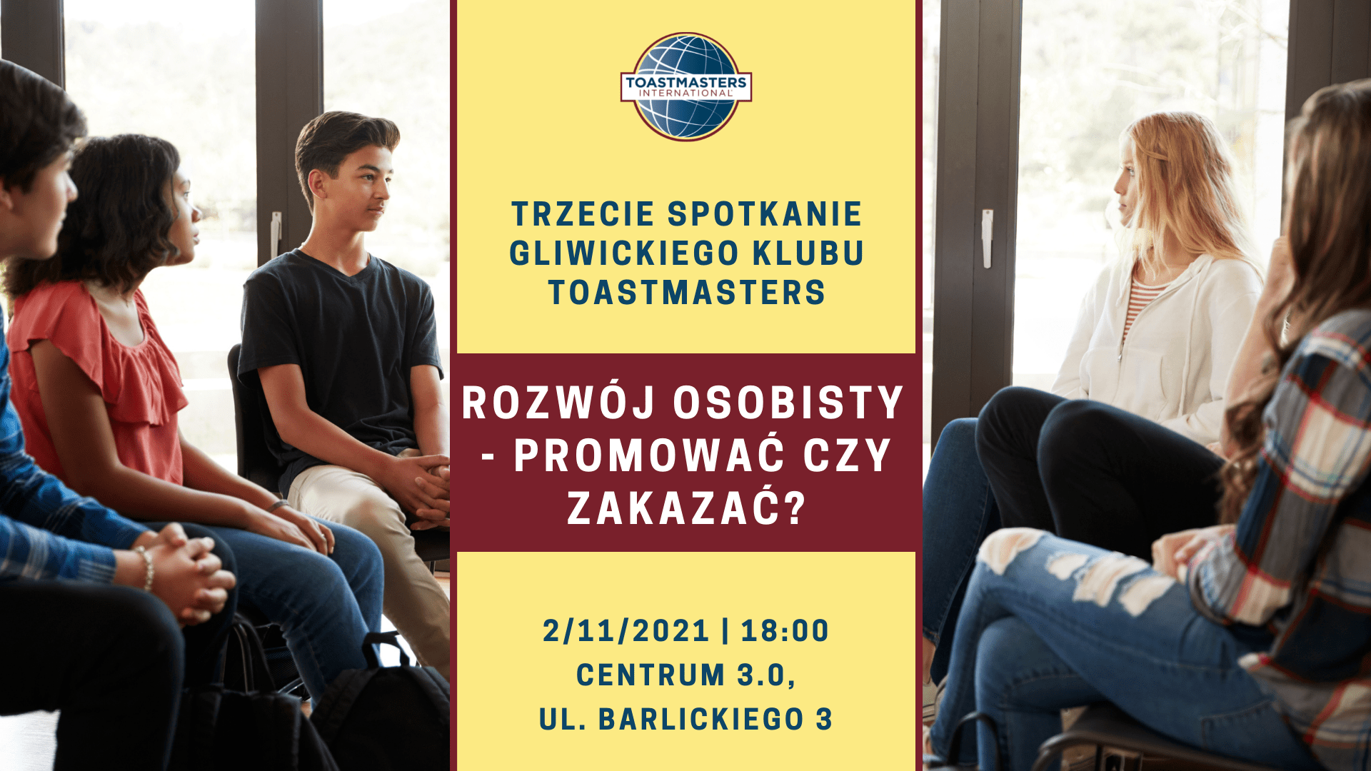 Rozwój osobisty - promować czy zakazać?  TOASTMASTERS GLIWICE