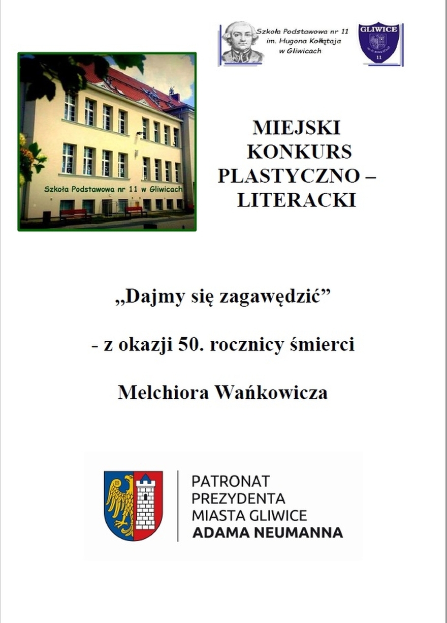 Miejski Konkurs Plastyczno-Literacki ,,Dajmy się zagawędzić” - z okazji 50. rocznicy śmierci Melchiora Wańkowicza