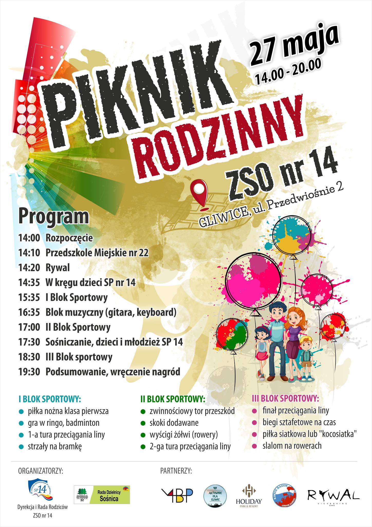 Piknik Rodzinny w ZSO nr 14 w Gliwicach