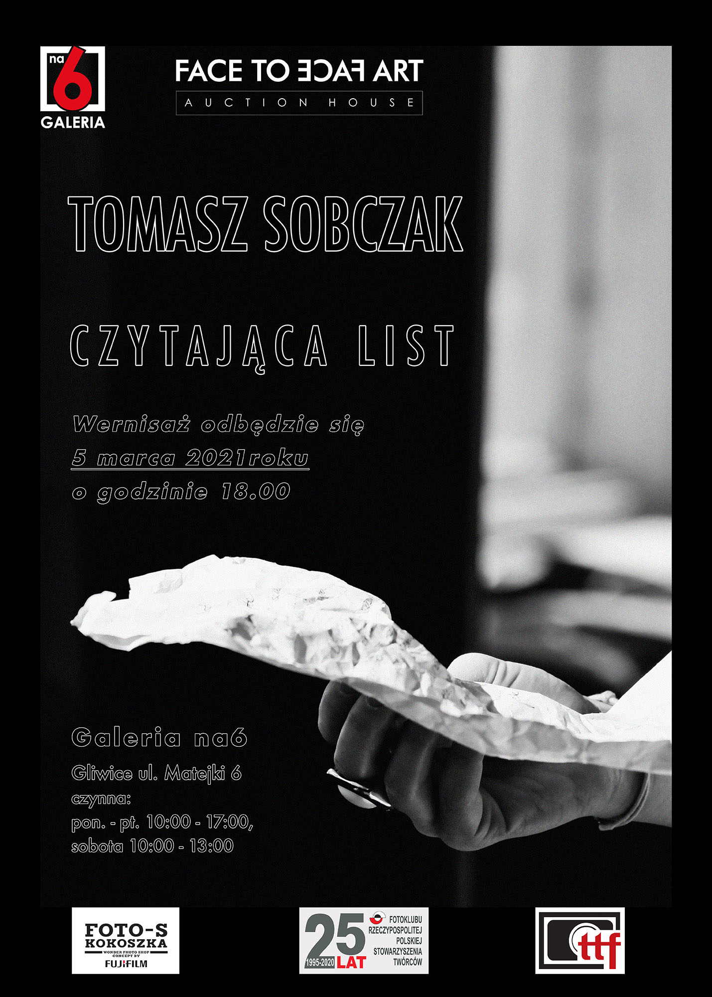Plakat przedstawia fragment fotografii