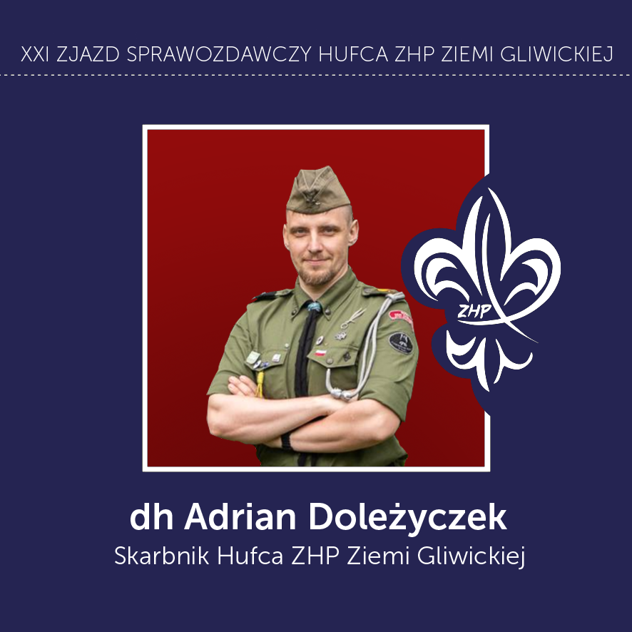 Druh Adrian Doleżyczek – Skarbnik Hufca