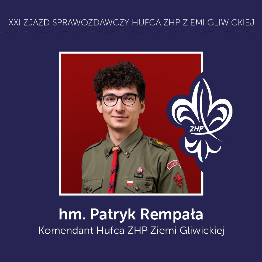 hm. Patryk Rempała – Komendant Hufca ZHP Ziemi Gliwickiej 