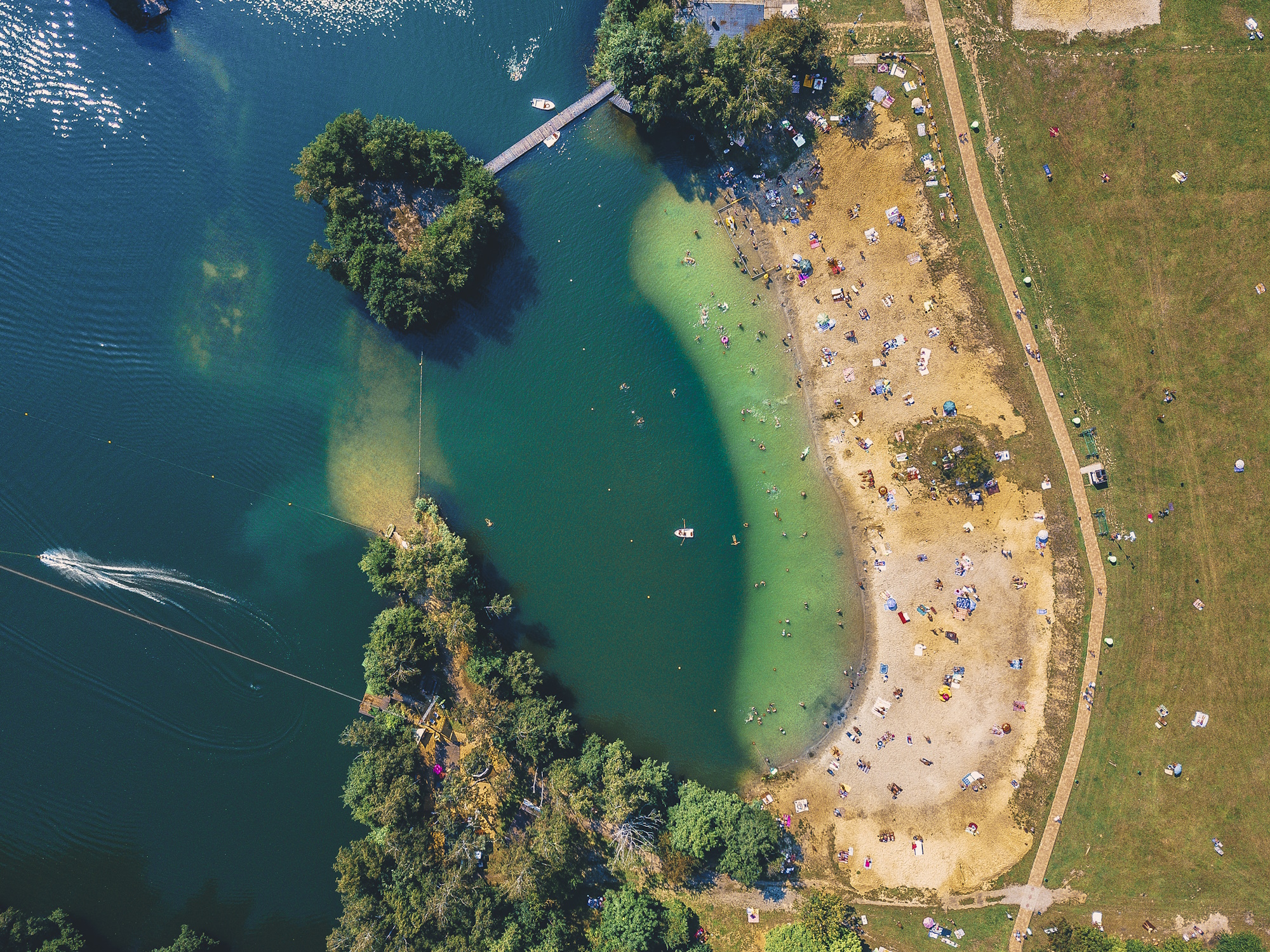 Fot. K.Szmik/UM Gliwice plaża i woda z góry