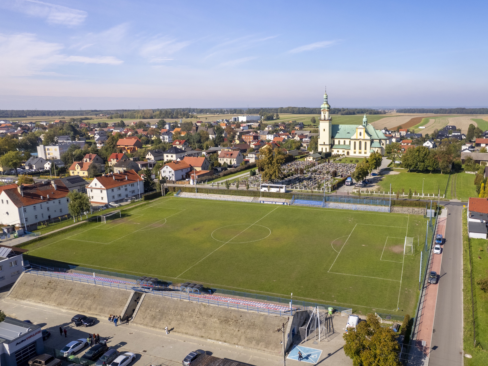 Kompleks nowych boisk przy ul. Fizyków powstanie nieopodal stadionu piłkarskiego Carbo Gliwice mieszczącego się przy ul. Daszyńskiego (na zdjęciu) Fot. F. Zobawa/UM Gliwice