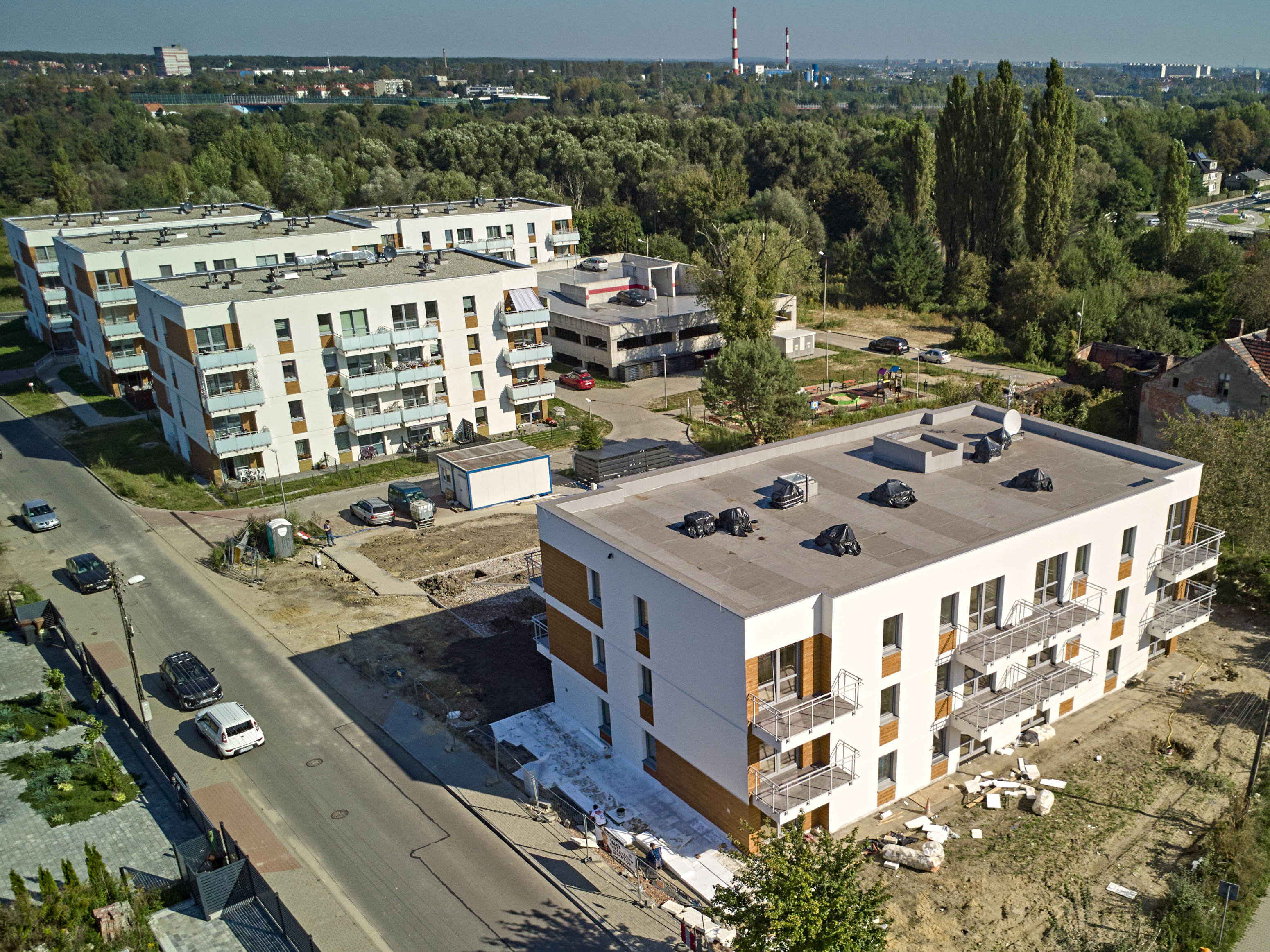 Kompleks komunalnych budynków mieszkalnych przy ul. Górnej, fot. M. Buksa / UM w Gliwicach Kompleks komunalnych budynków mieszkalnych przy ul. Górnej