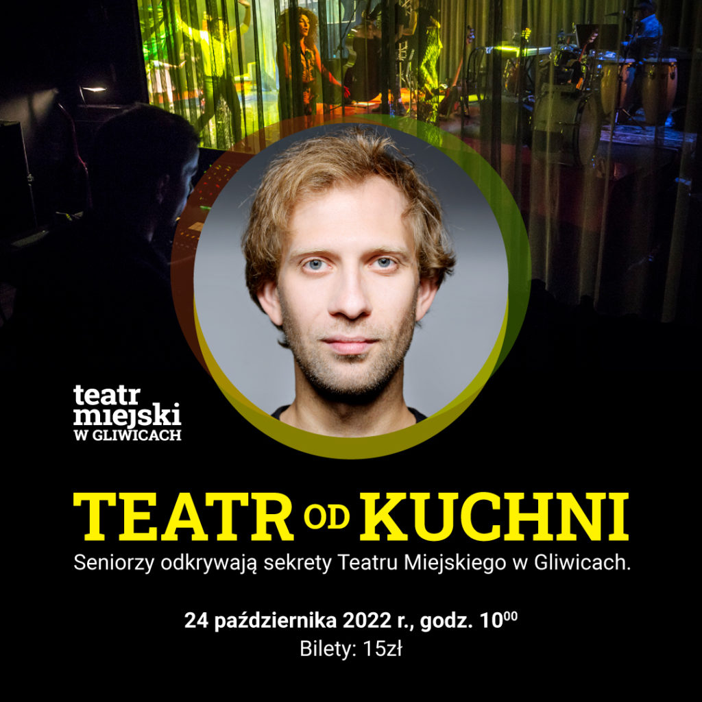 plakat zapowiadający spotkanie Teatr od kuchni