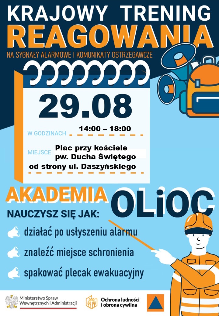 Plakat promujący ćwiczenia