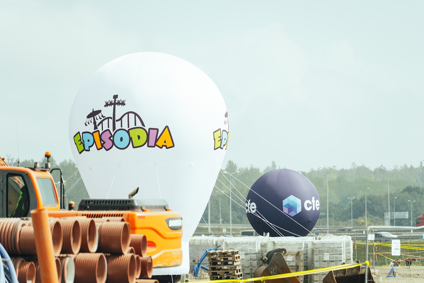 balony reklamowe na budowie