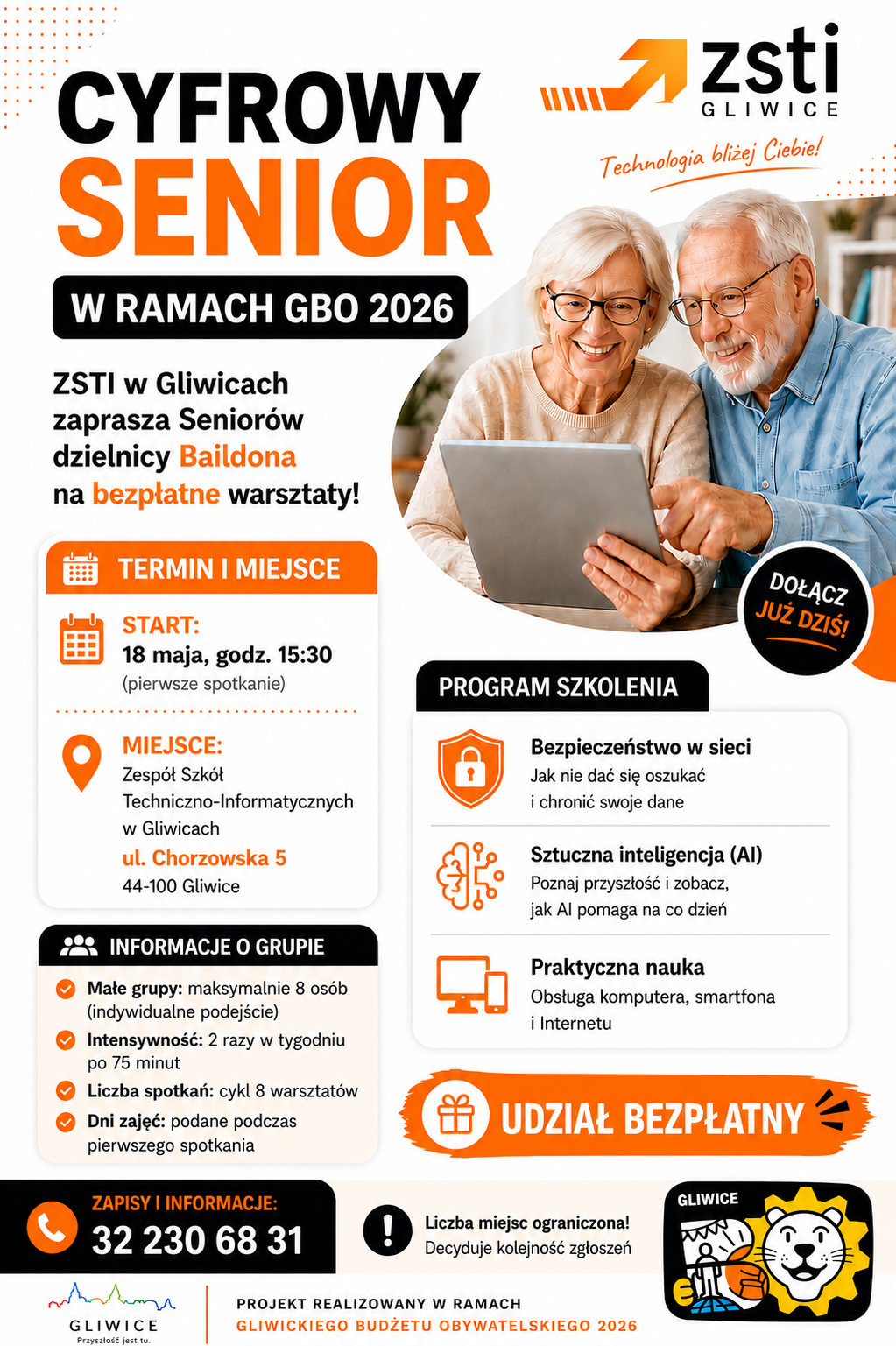 Plakat promujący cykl warsztatów