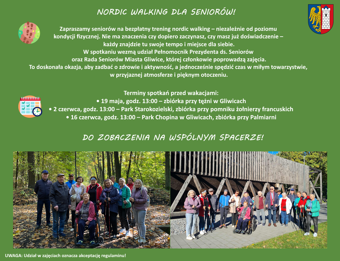 Grafika promująca spacery