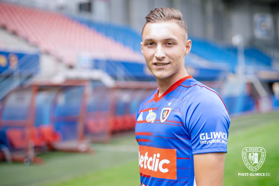 Dominik Steczyk na stadionie