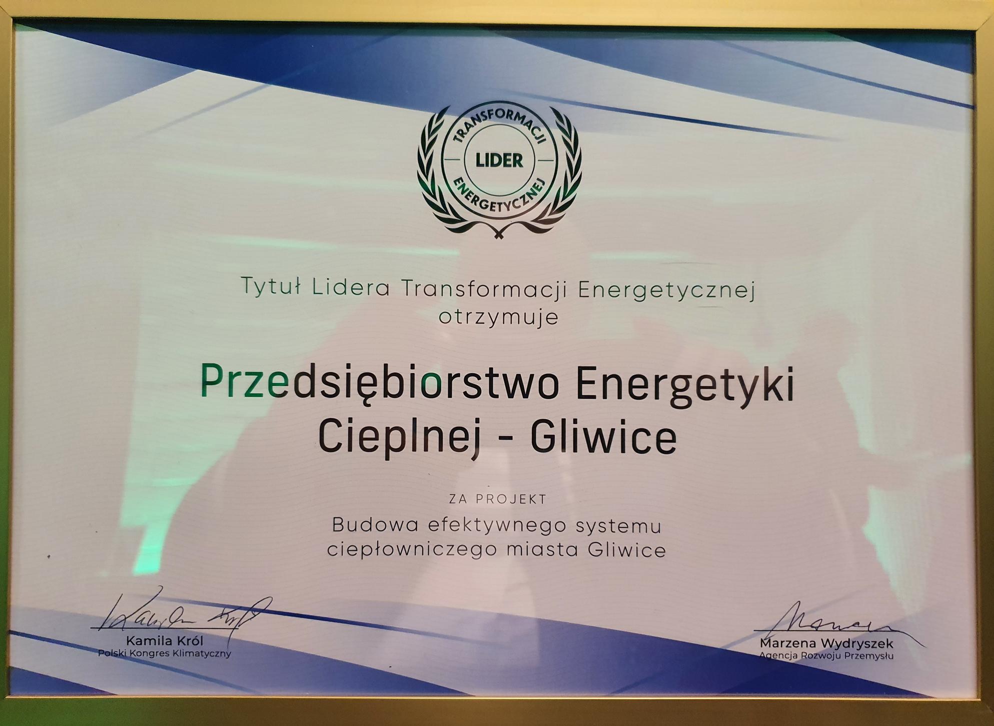 Konkurs Lider Transformacji Energetycznej 