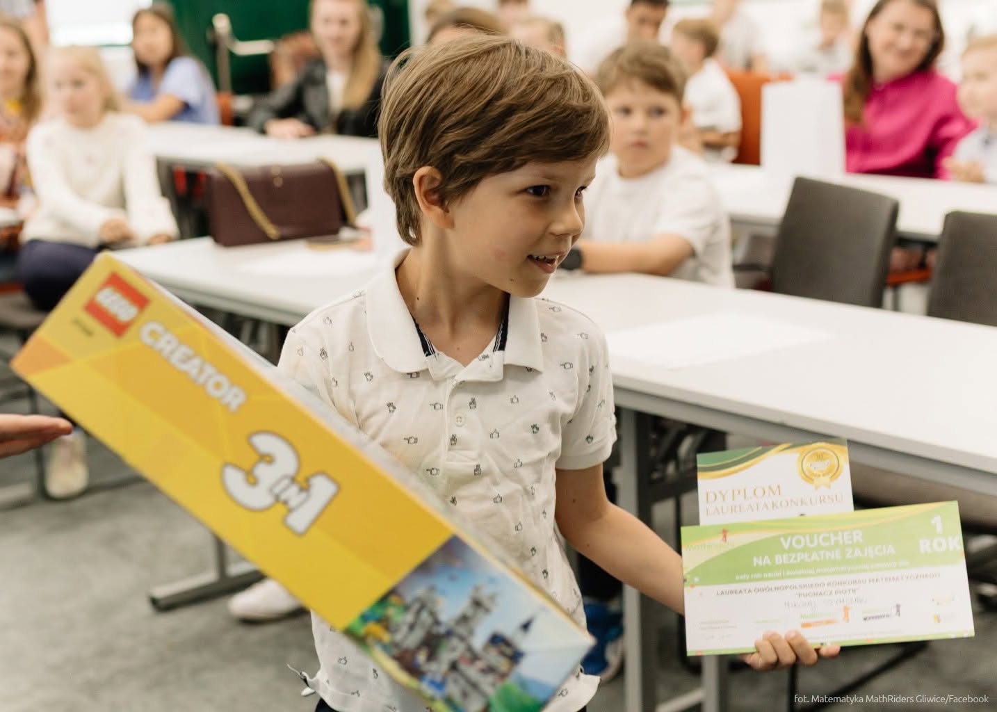 Sukces ucznia z Gliwic - Mikołaja Szymczaka - w Ogólnopolskim Konkursie Matematycznym "Puchacz Piotr"
