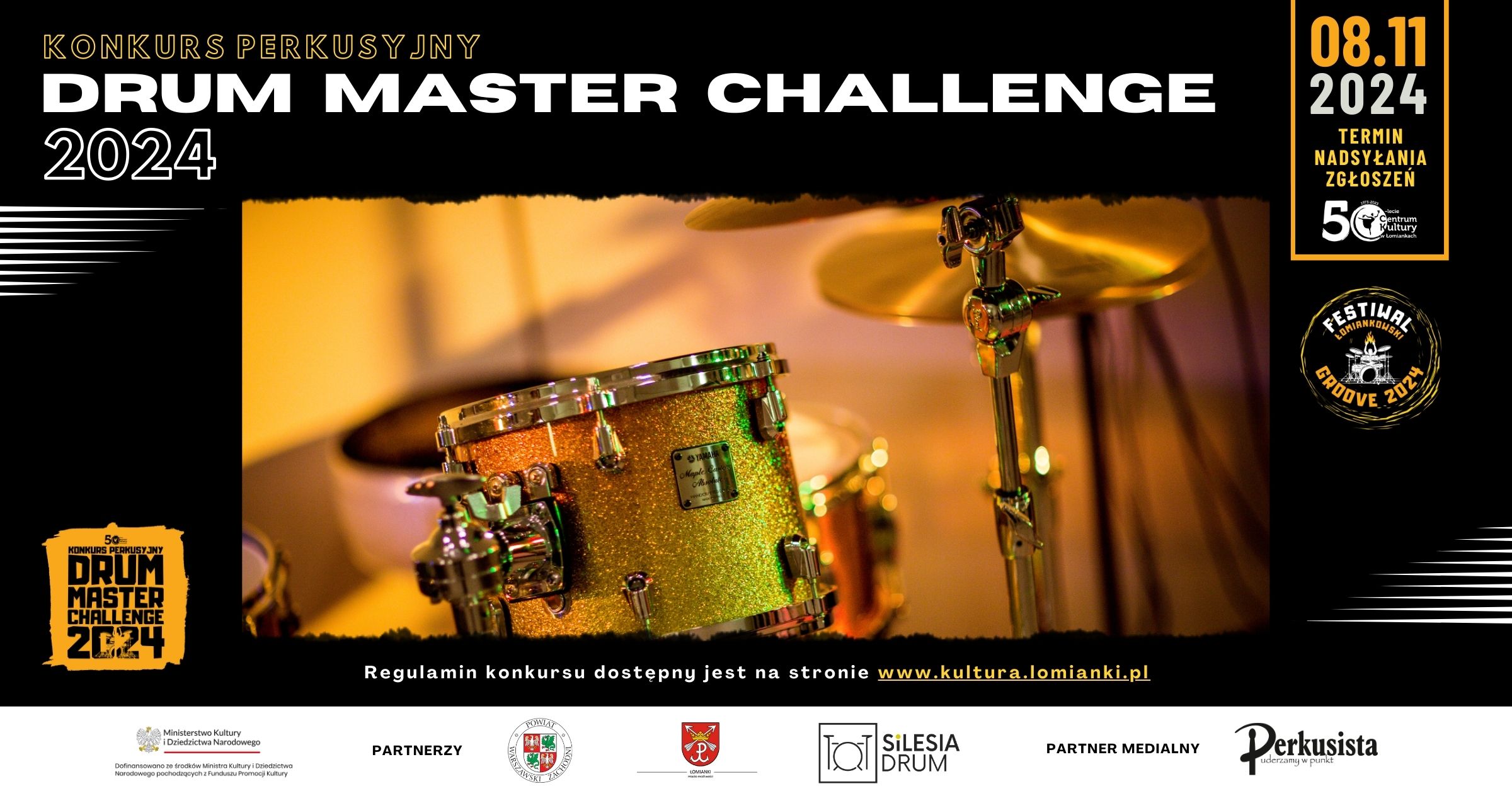 Zaproszenie na konkurs Drum Master Challenge 2024