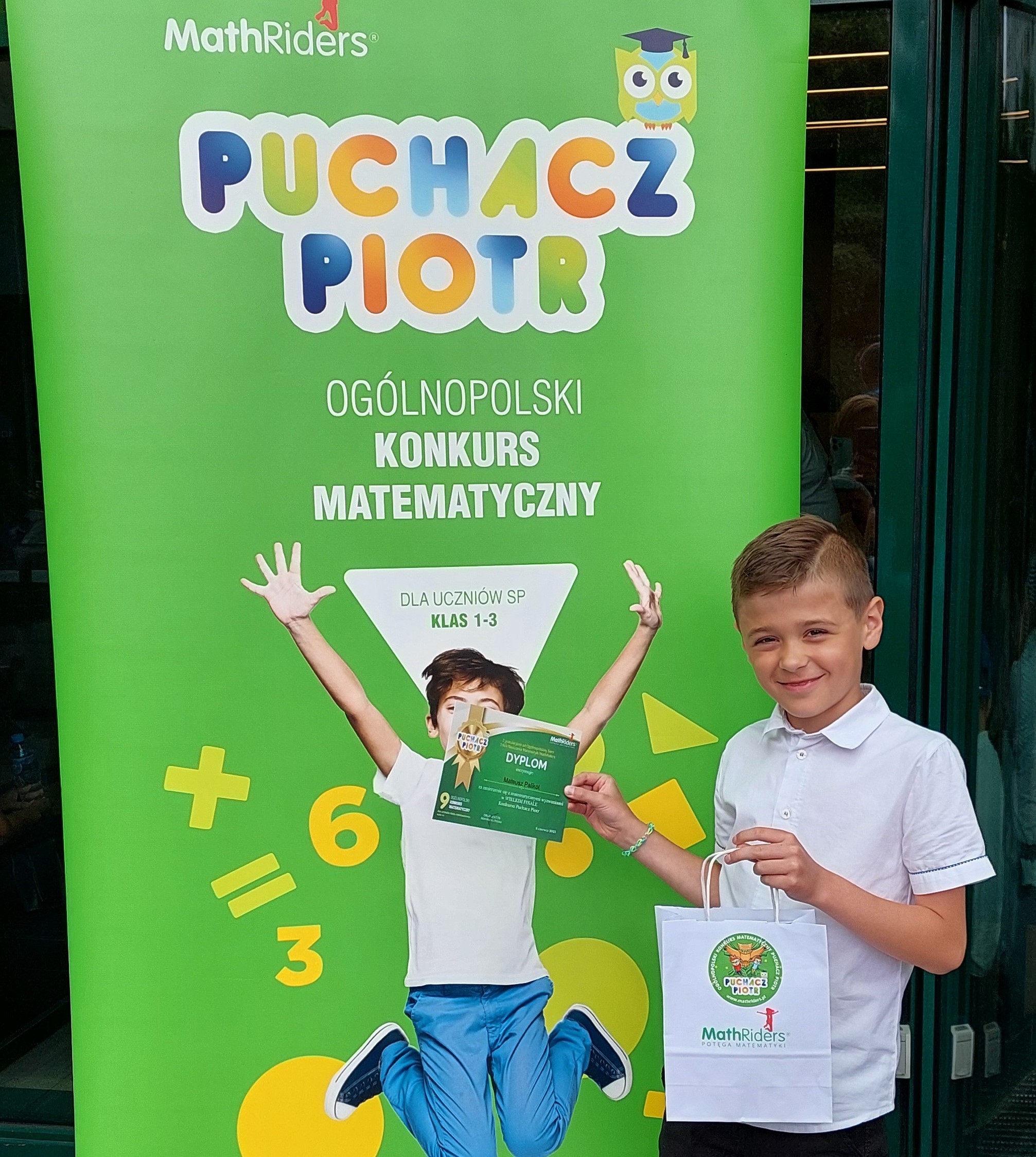 Matematyczny sukces ucznia I klasy Szkoły Podstawowej nr 30 w ZSO 5 w Gliwicach