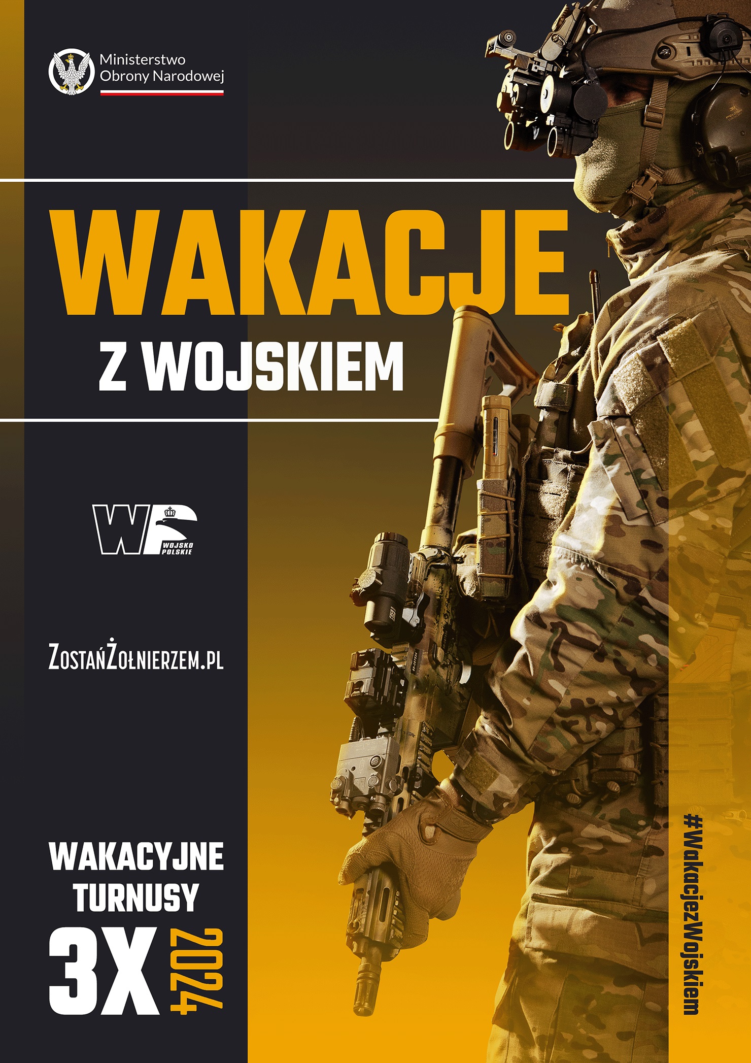 baner wakacje z wojskiem