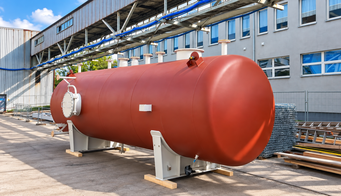 Na budowę Parku Zielonej Energii przy ul. Królewskiej Tamy dotarł zbiornik wody zasilającej (ZWZ) 