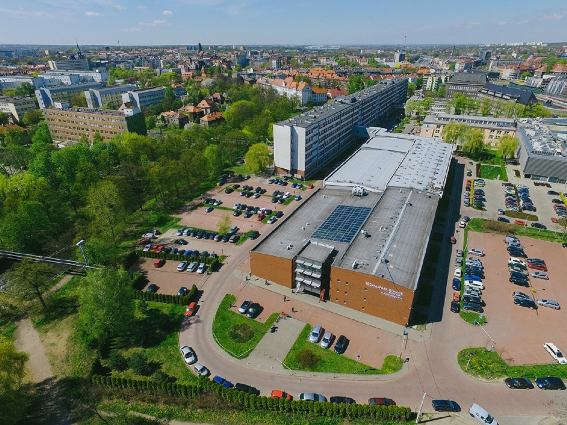budynek Technoparku z lotu ptaka