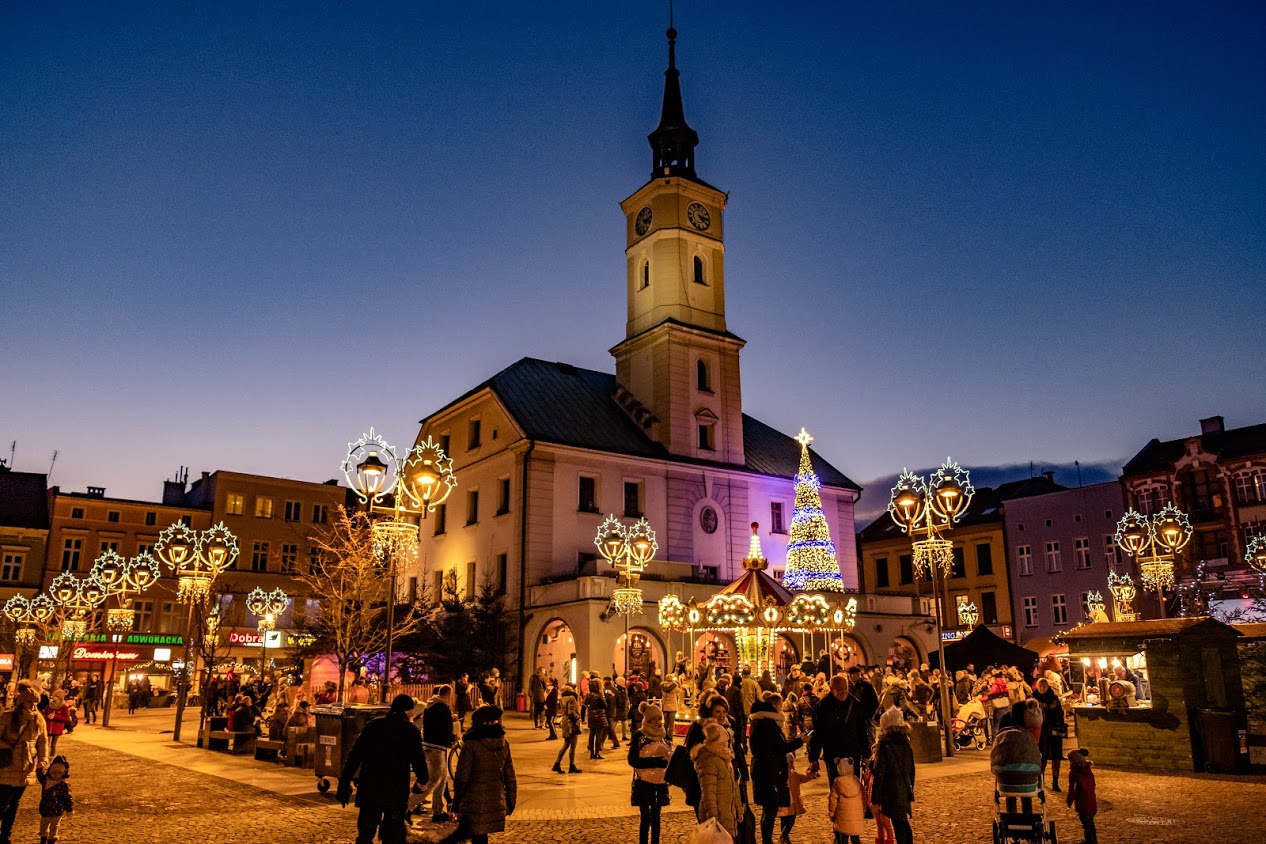 Rynek podczas jarmarku