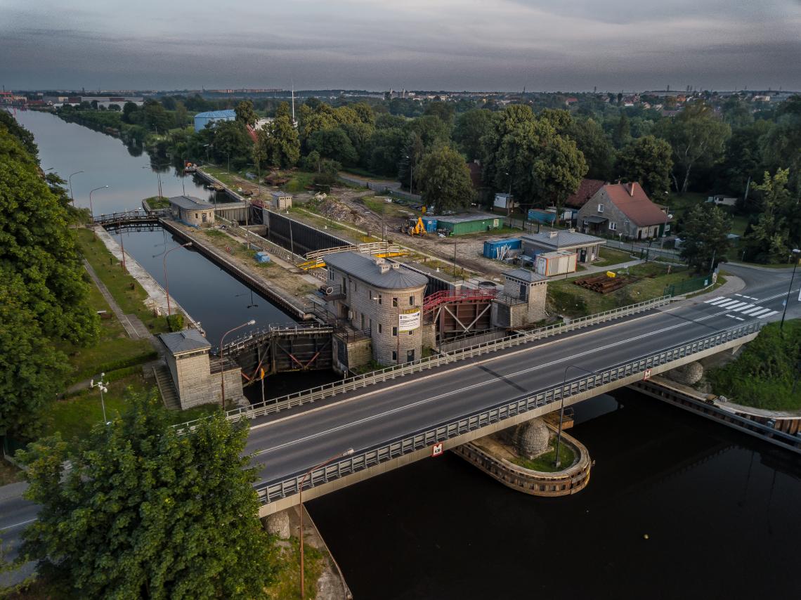 Kanał Gliwicki z lotu ptaka