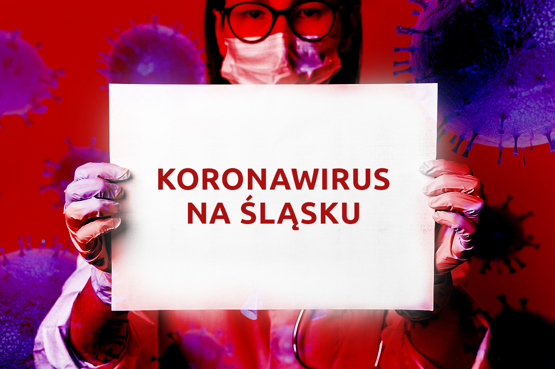 baner: koronowirus na Śląsku