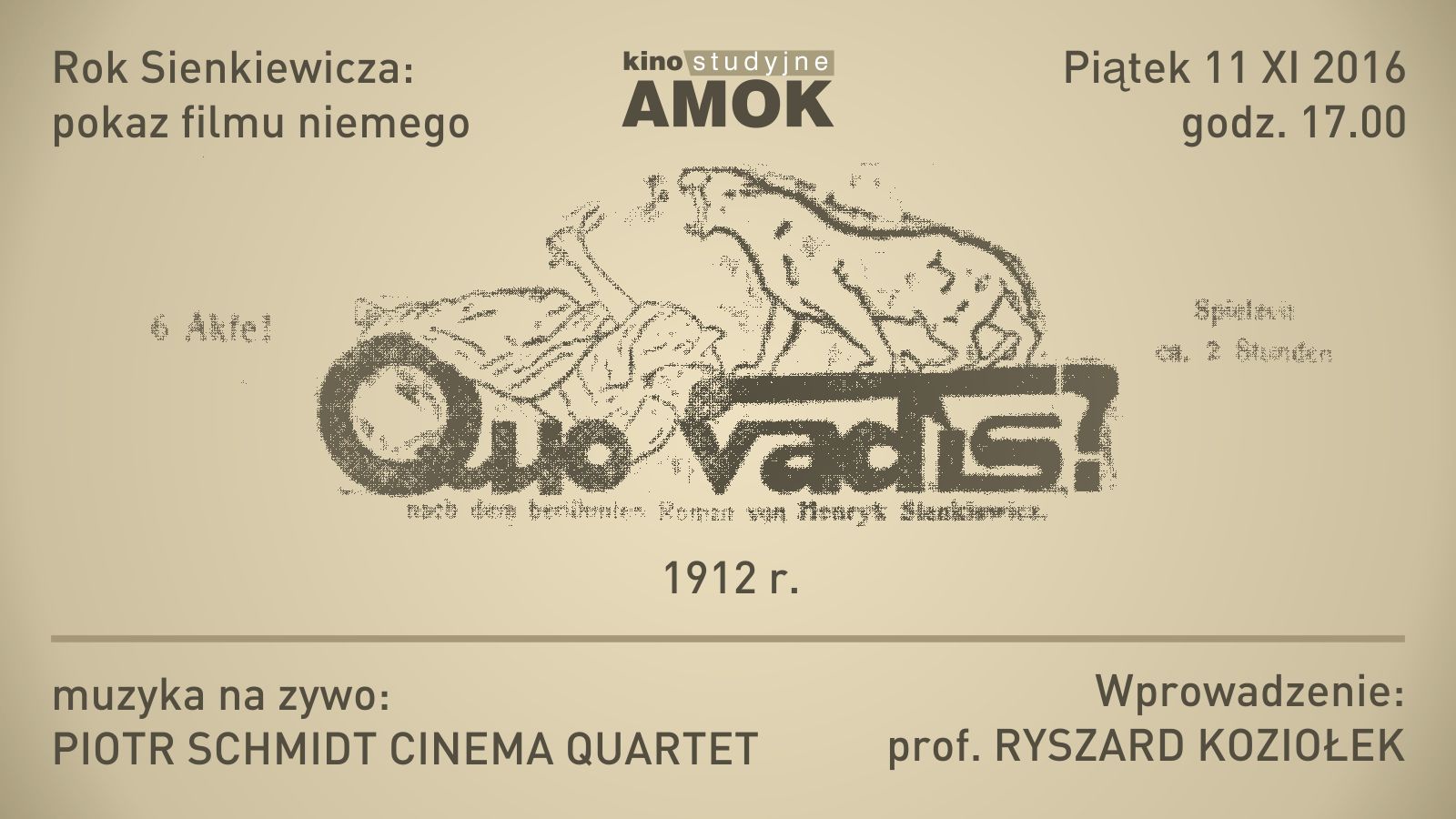 „Quo vadis” z muzyką na żywo