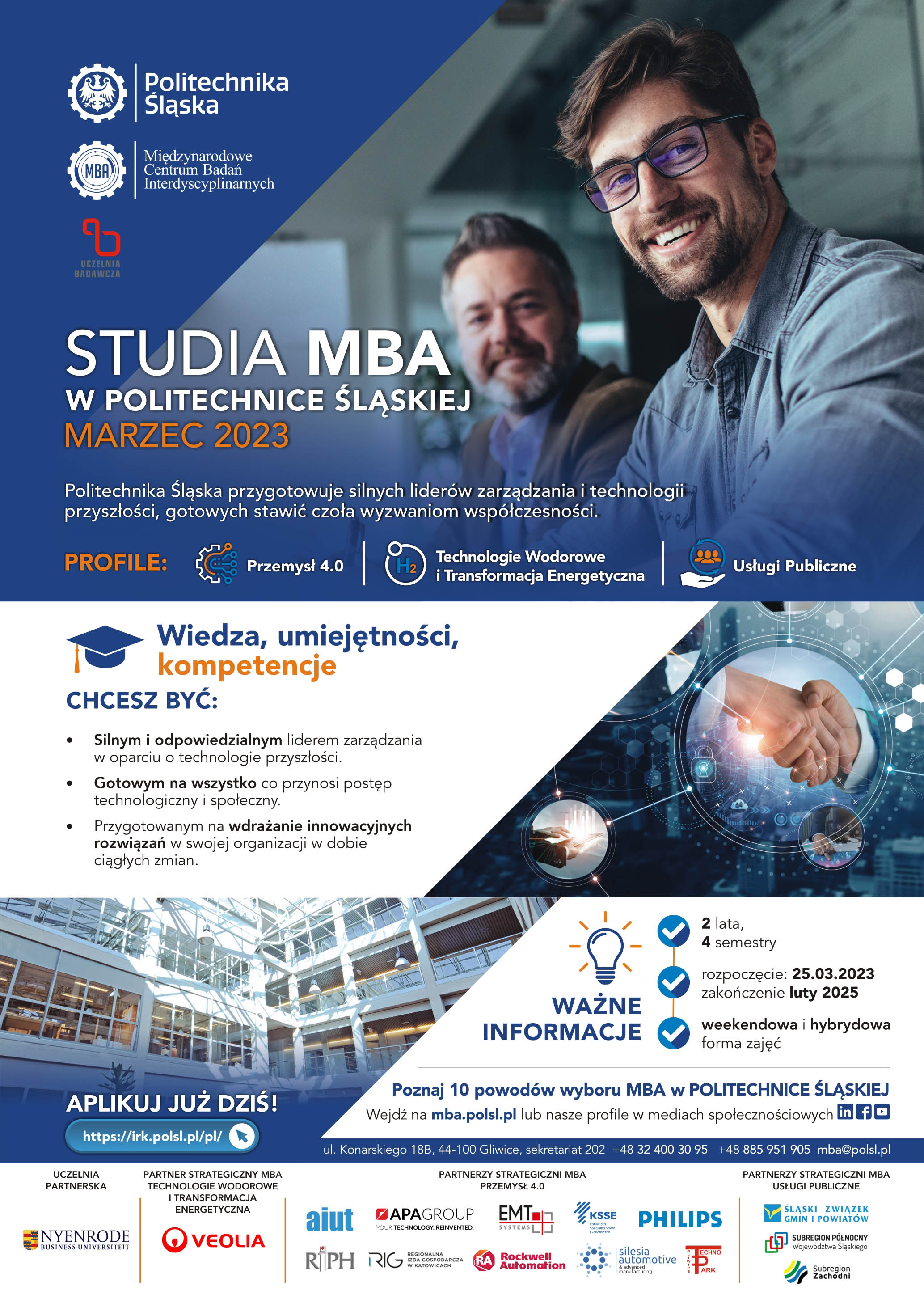Master of Business Administration MBA Przemysł 4.0.