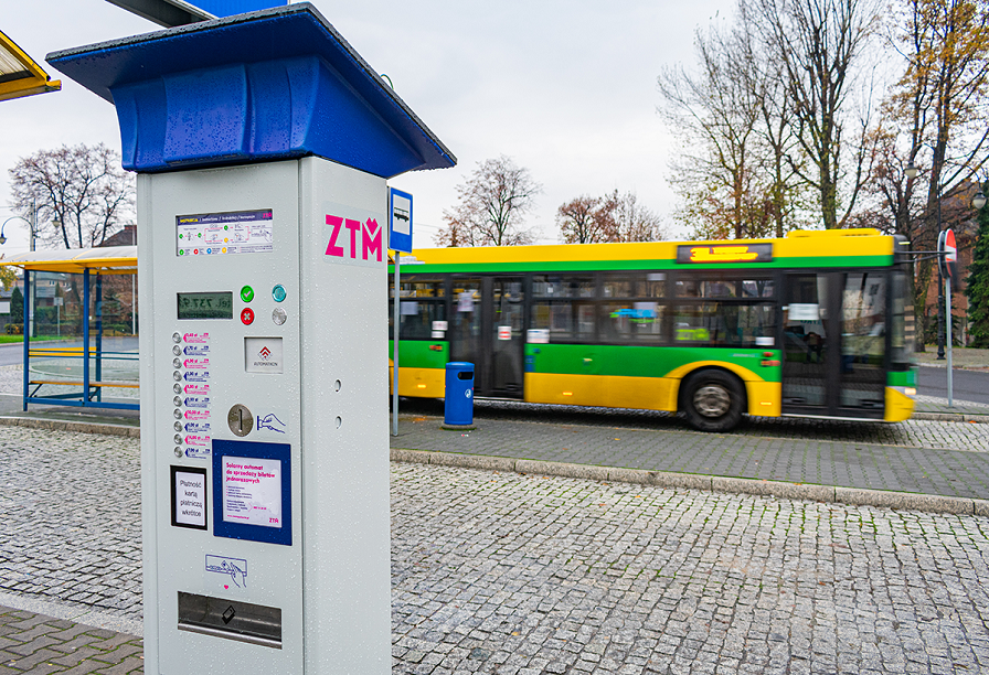 automat biletowy, autobus