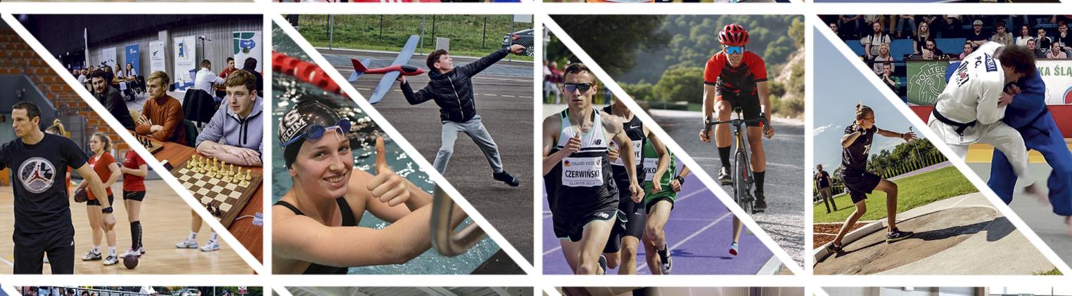 Kolaż zdjęć sportowych